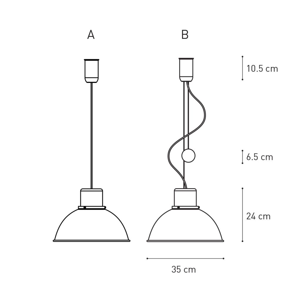 Lampa Reflex / duża misa / stalowa / TAR