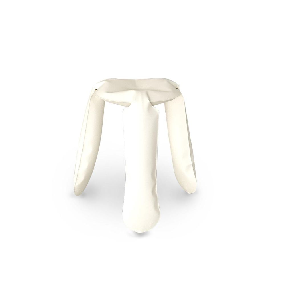 Plopp Standard stołek WHITE MATT RAL 9010 / aluminowy / Zieta Studio