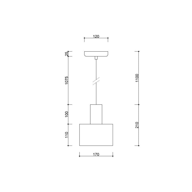 Lampa wisząca Enkel 1 / Ummo