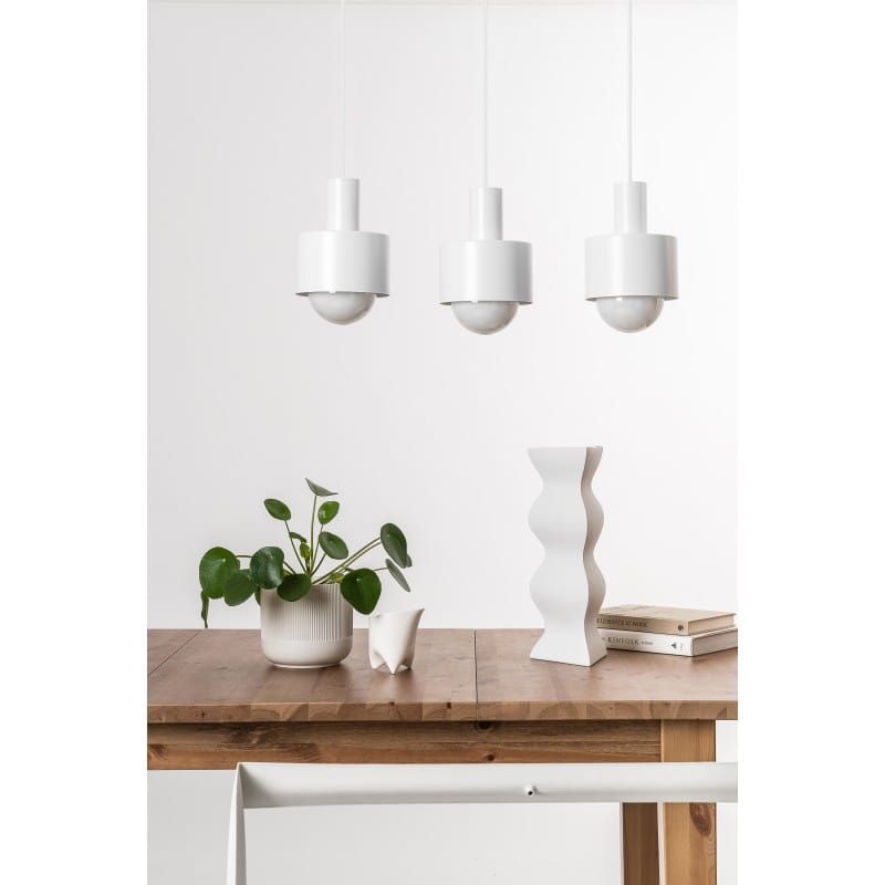 Lampa wisząca Enkel 3 / biała / Ummo