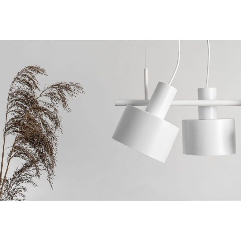Lampa wisząca Enkel 4 / biała / Ummo