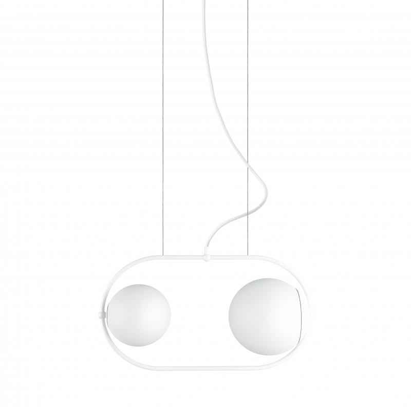 Lampa wisząca Koban A / biała / Ummo
