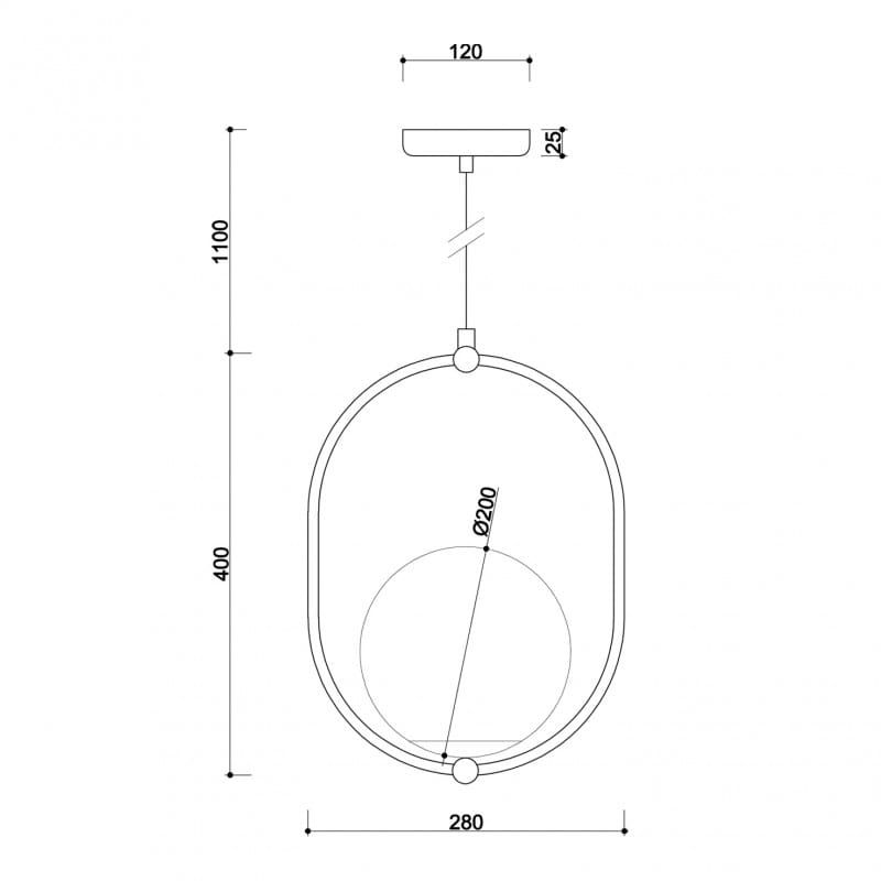 Lampa wisząca Koban B / biała / Ummo