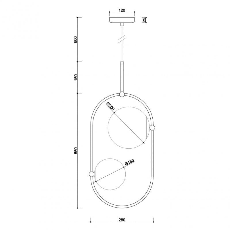 Lampa wisząca Koban C / biała / Ummo