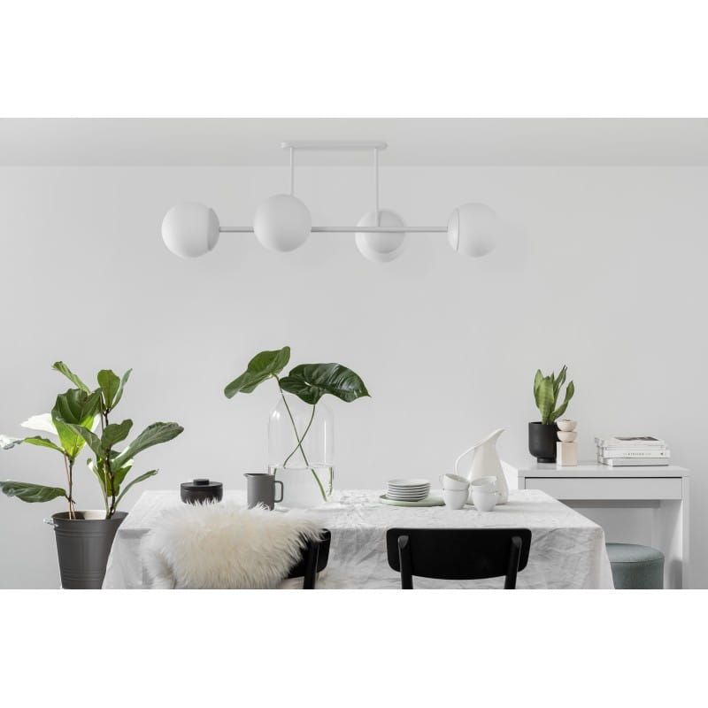 Lampa przysufitowa plafon Kop D / biała / Ummo