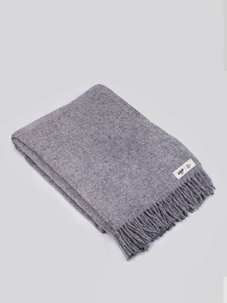 Wełniany koc Yeti EU / szary / HOP Design