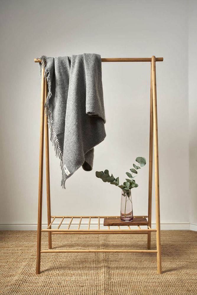 Wełniany koc Yeti EU / szary / HOP Design