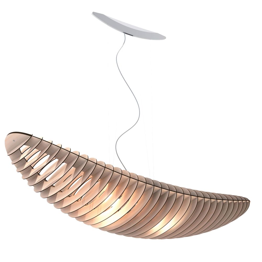 Lampa Zeppelin PLY / elipsa brzoza naturalna / TAR