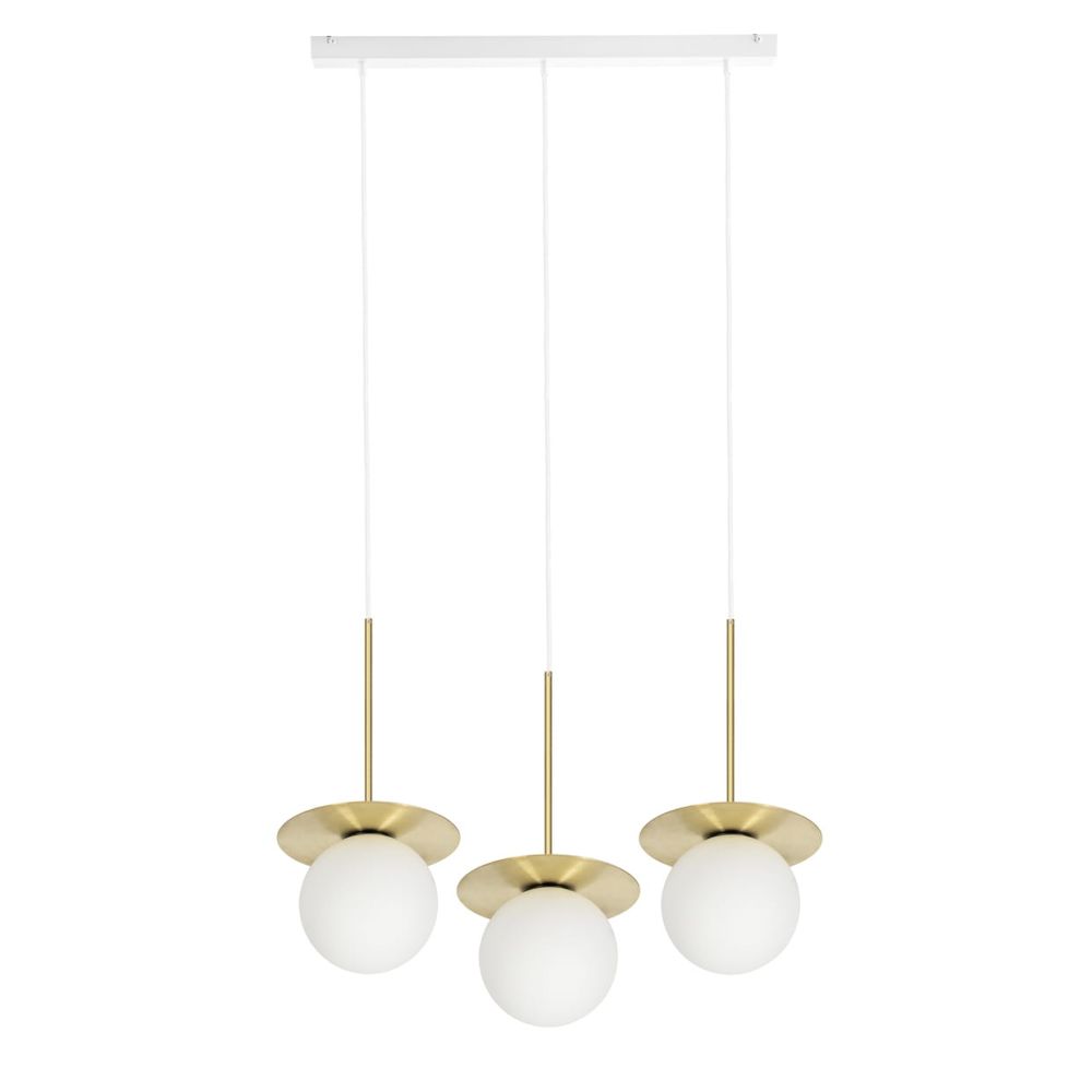 Lampa Wisząca Borra B 3L / mosiądz / Ummo