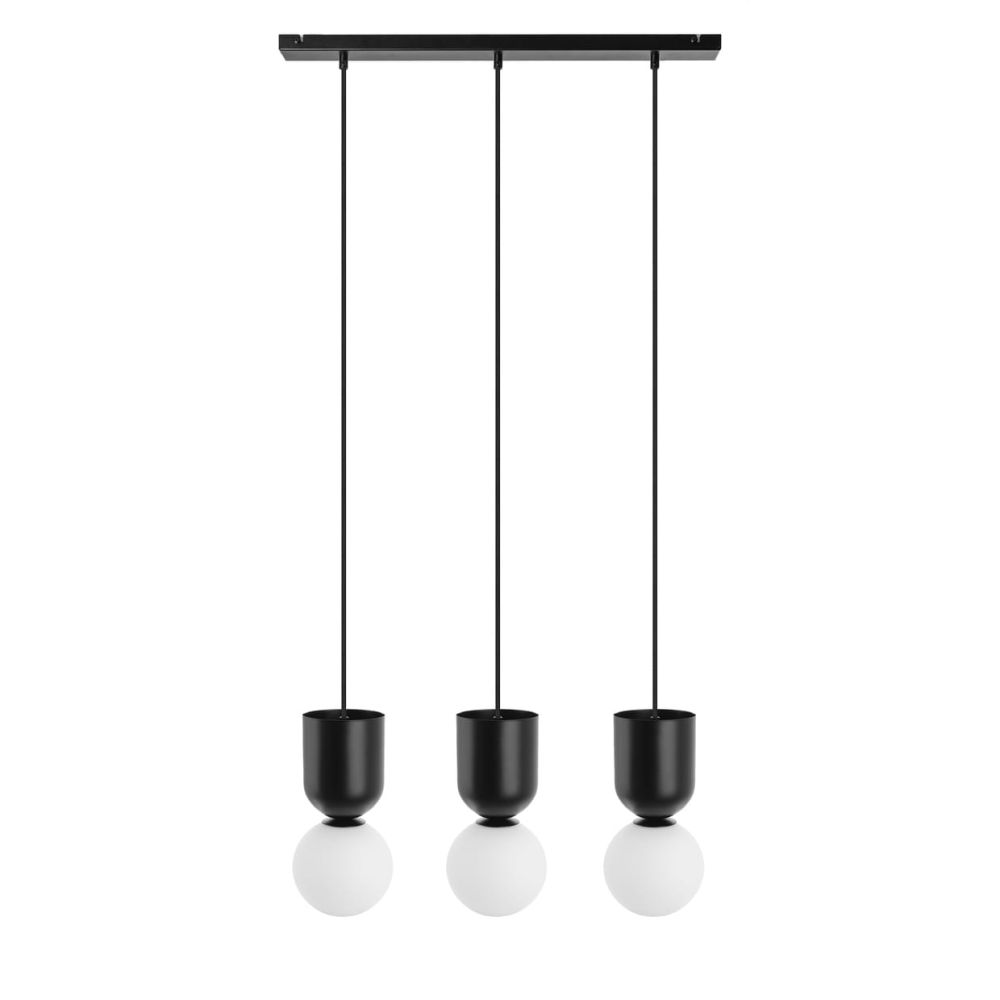 Lampa Wisząca Luoti 3L / czarna / Ummo