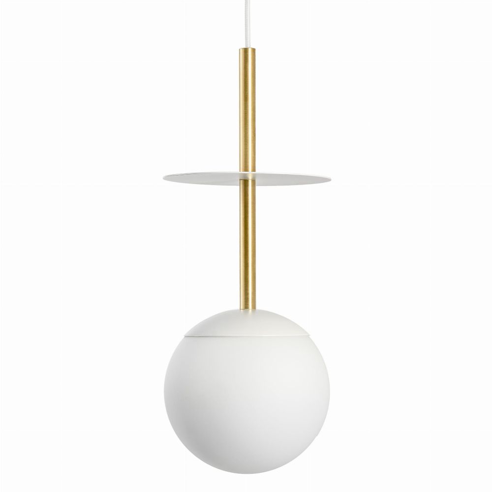 Lampa Wisząca Plaat A / biały mosiądz / Ummo