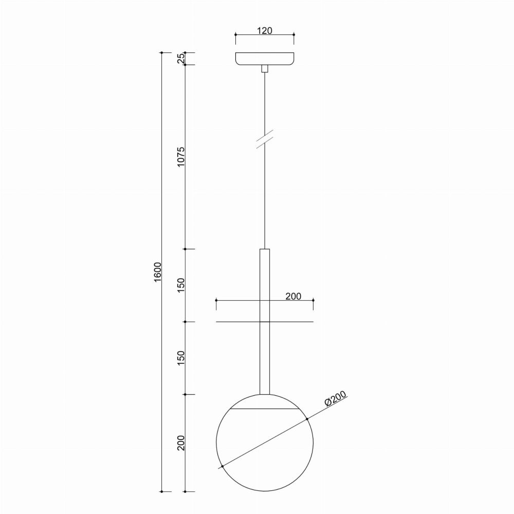 Lampa Wisząca Plaat A / biały mosiądz / Ummo