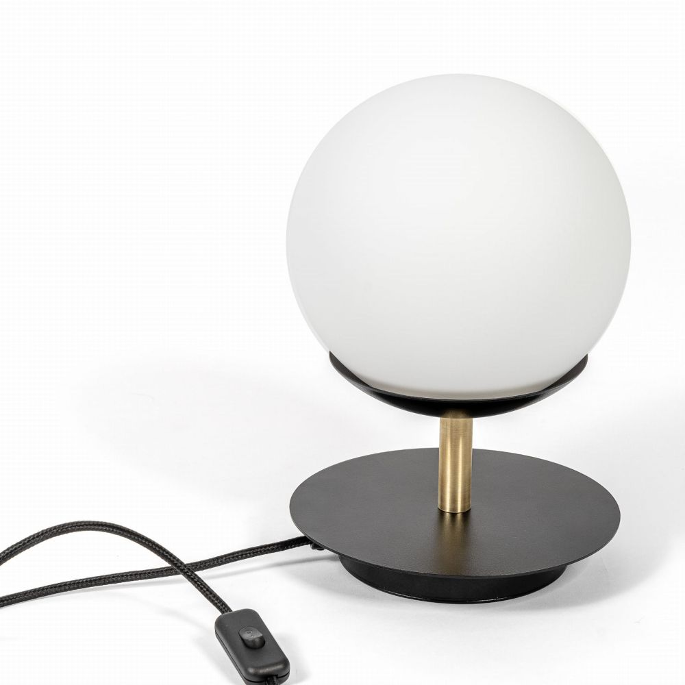 Lampa Stojąca Plaat ST / czarna mosiężna / Ummo