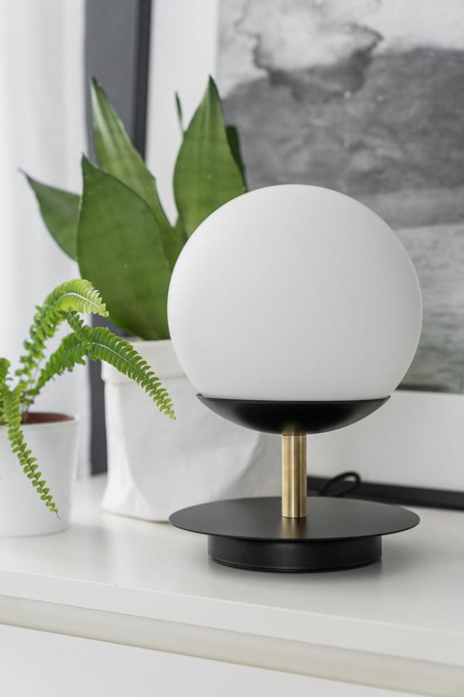 Lampa Stojąca Plaat ST / czarna mosiężna / Ummo