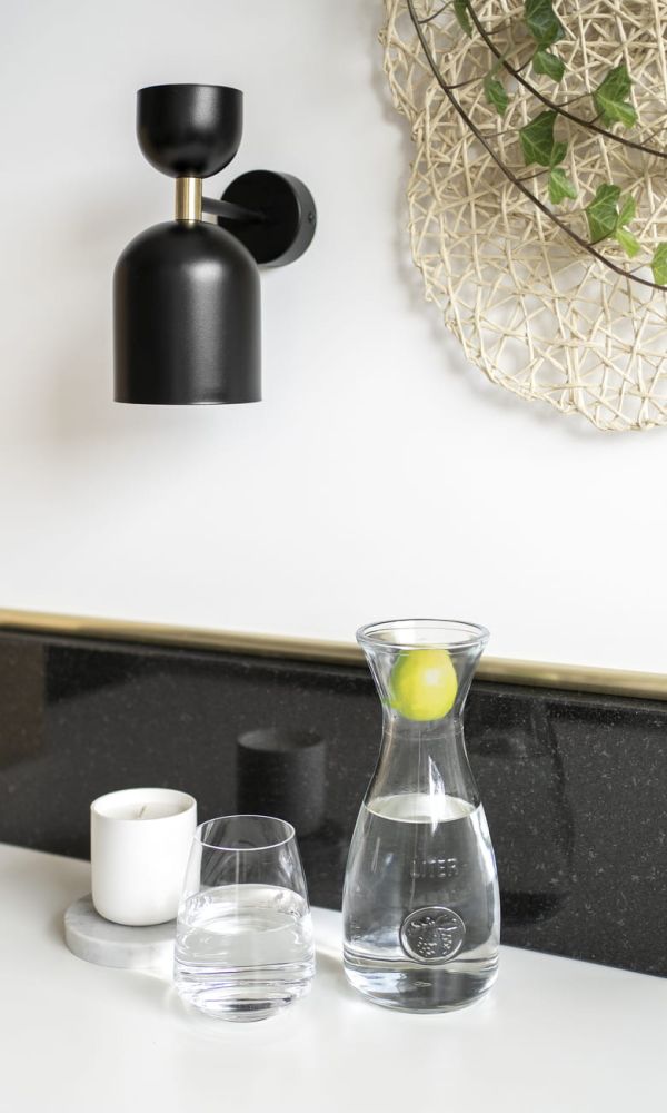 Kinkiet Supuru / czarny mosiężny / Ummo