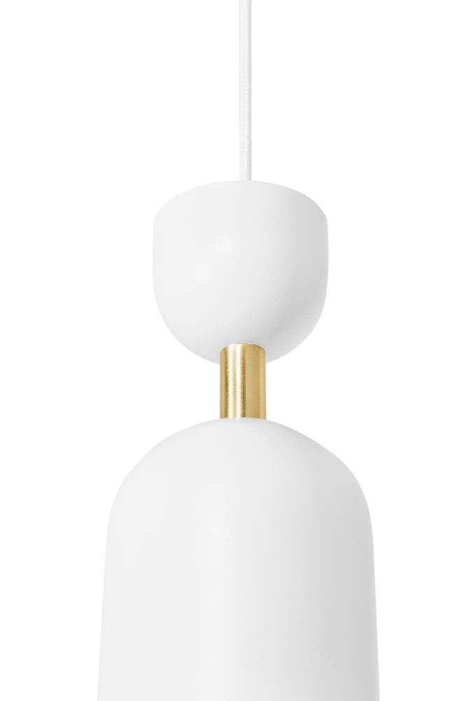 Lampa Wiszaca Supuru / biała mosiężna / Ummo