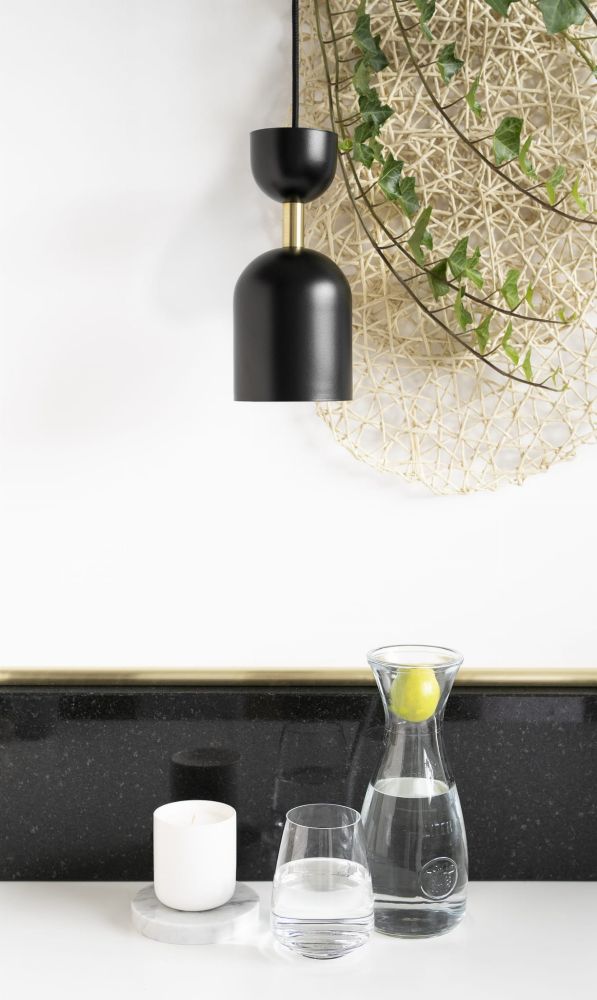 Lampa Wiszaca Supuru / czarna mosiężna/ Ummo