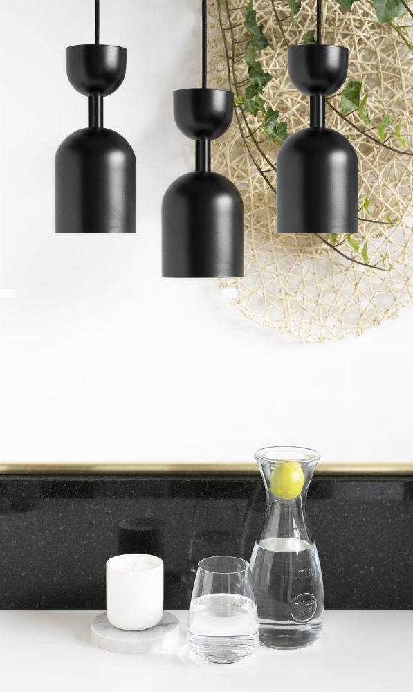 Lampa Wiszaca Supuru 3L / czarna / Ummo