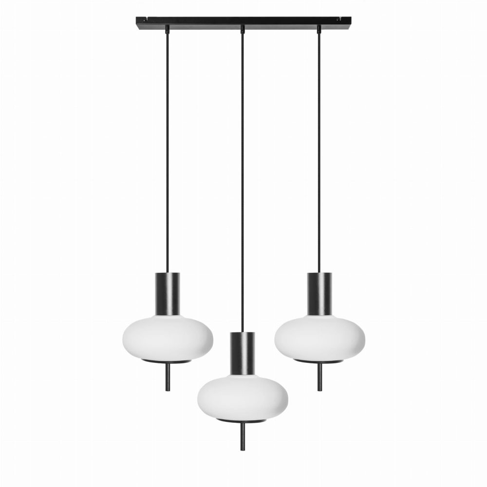 Lampa Wiszaca Torni 3L / czarna / Ummo