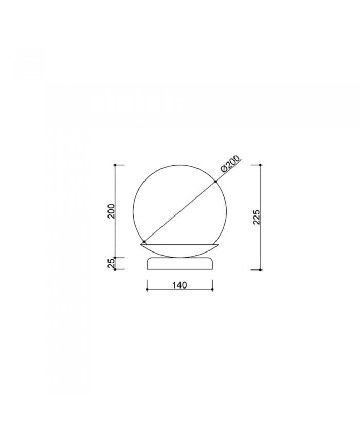 Lampa Stojąca Kuul ST / burgund / Ummo