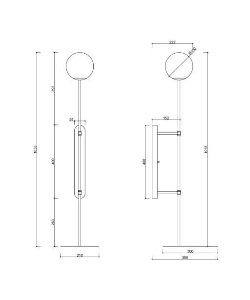 Lampa Ścienna Tablo / biała / Ummo