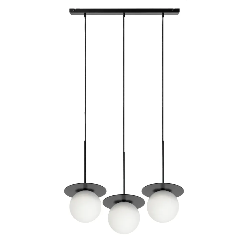 Lampa ścienna Borra B 3L / czarna / Ummo