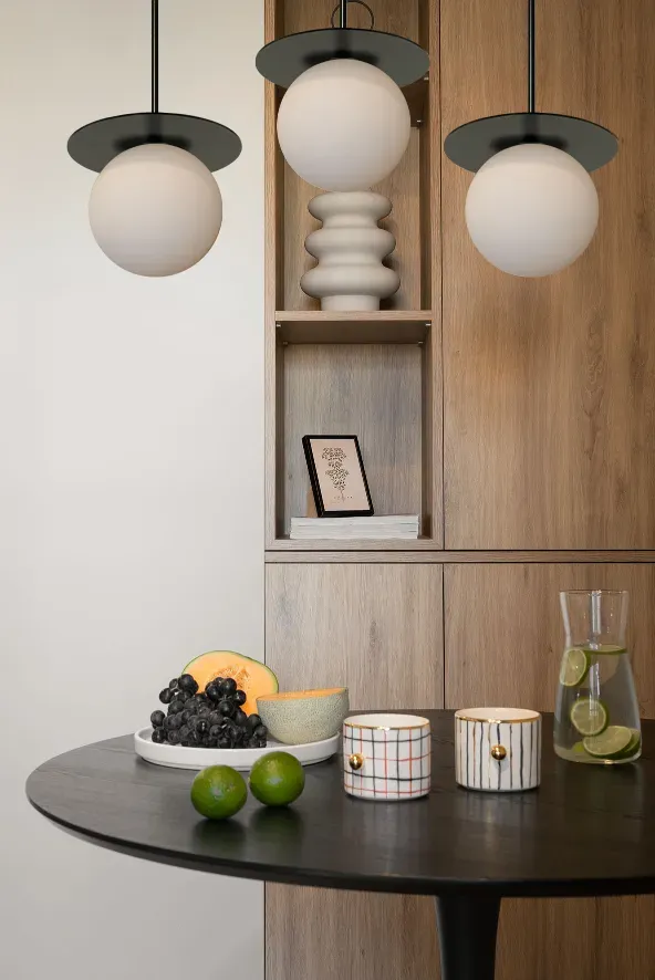 Lampa ścienna Borra B 3L / czarna / Ummo