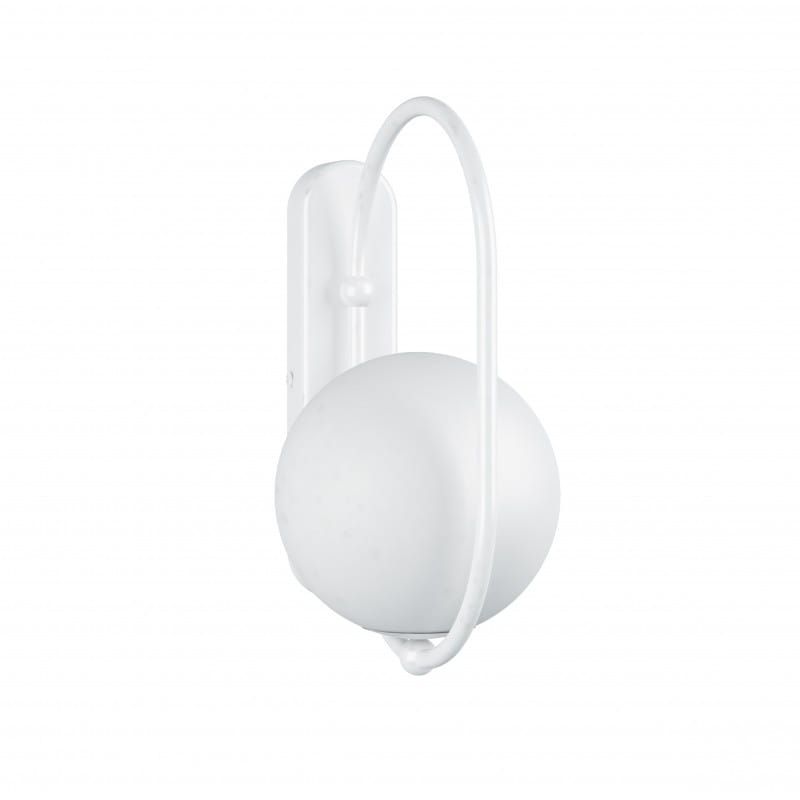 Lampa ścienna Koban D / biała z podwyższoną szczelnością IP44 / Ummo