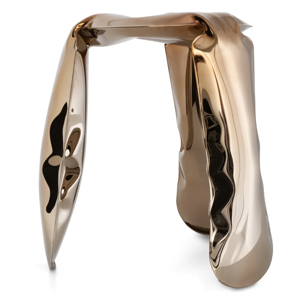 Plopp Mini stołek / Flamed Gold / Zieta Studio