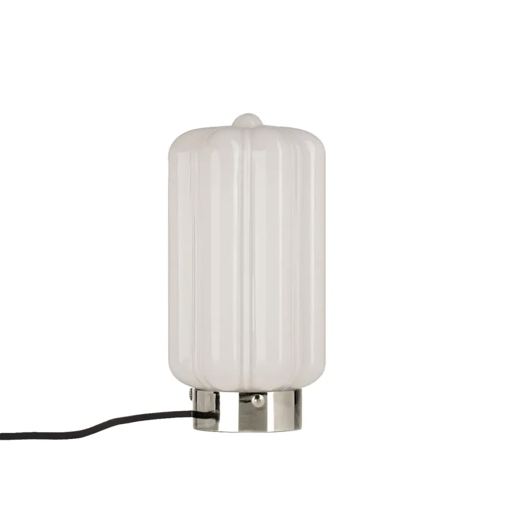 Szklana Lampa Stołowa / Deco Opalowe / Embassy Interiors