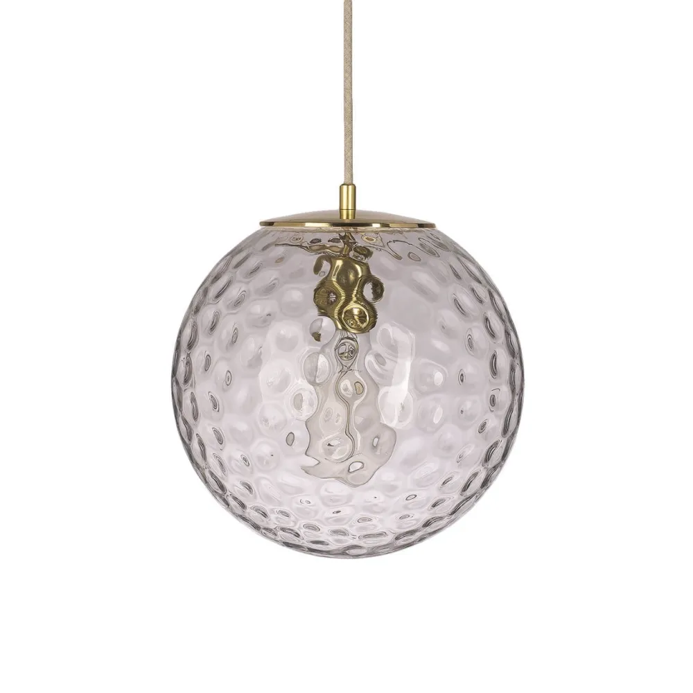 Szklana Lampa Wisząca / Kula Refleksyjna / Embassy Interiors
