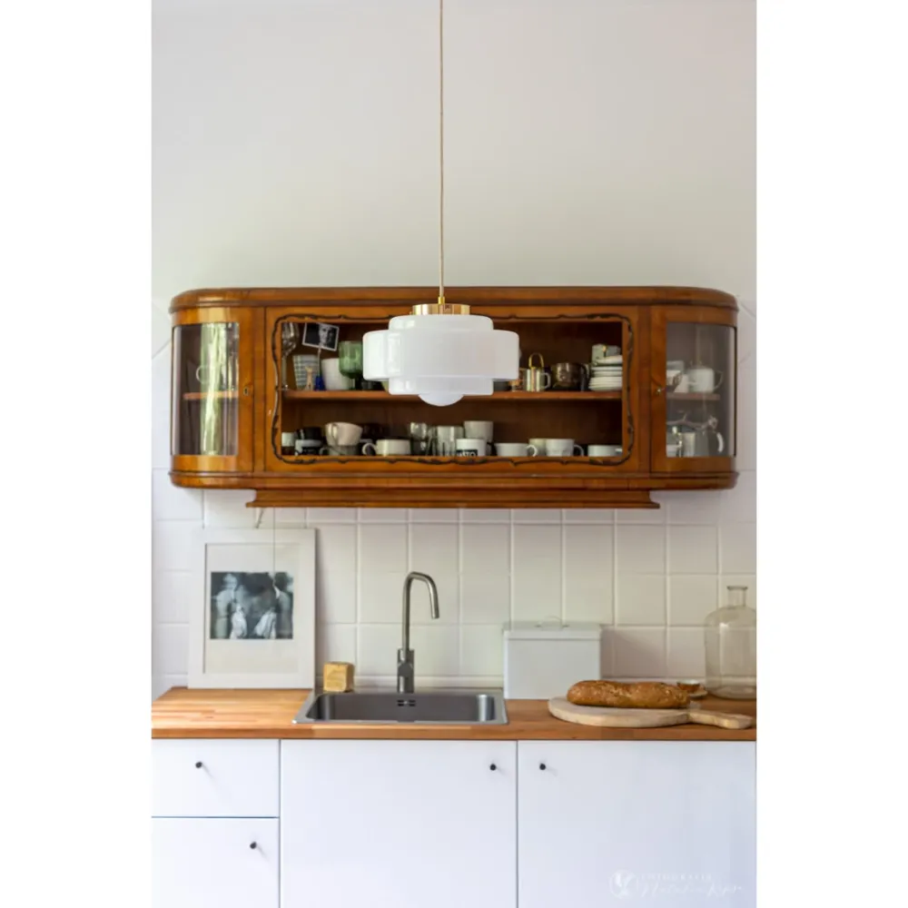 Szklana Lampa Wisząca / Memoire / Embassy Interiors