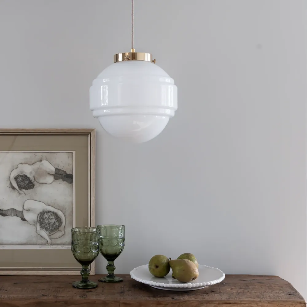 Szklana Lampa Wisząca / Saturn / Embassy Interiors