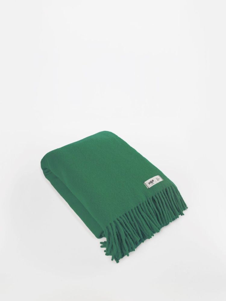 Wełniany koc Yeti / kobalt / HOP Design