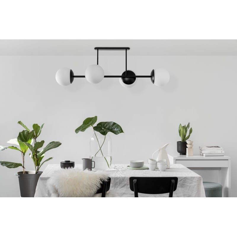 Lampa przysufitowa plafon Kop D IP44 / czarna z podwyższoną szczelnoscią / Ummo