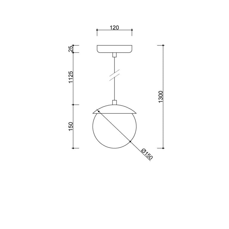 Lampa Wisząca Kuul F / burgund / Ummo