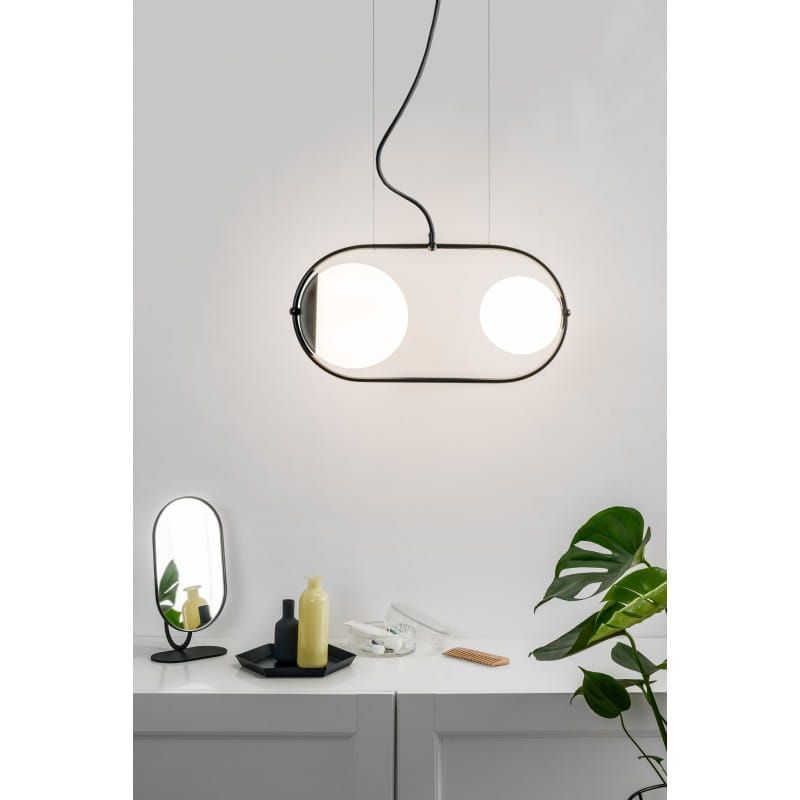 Lampa wisząca Koban A / czarna / Ummo