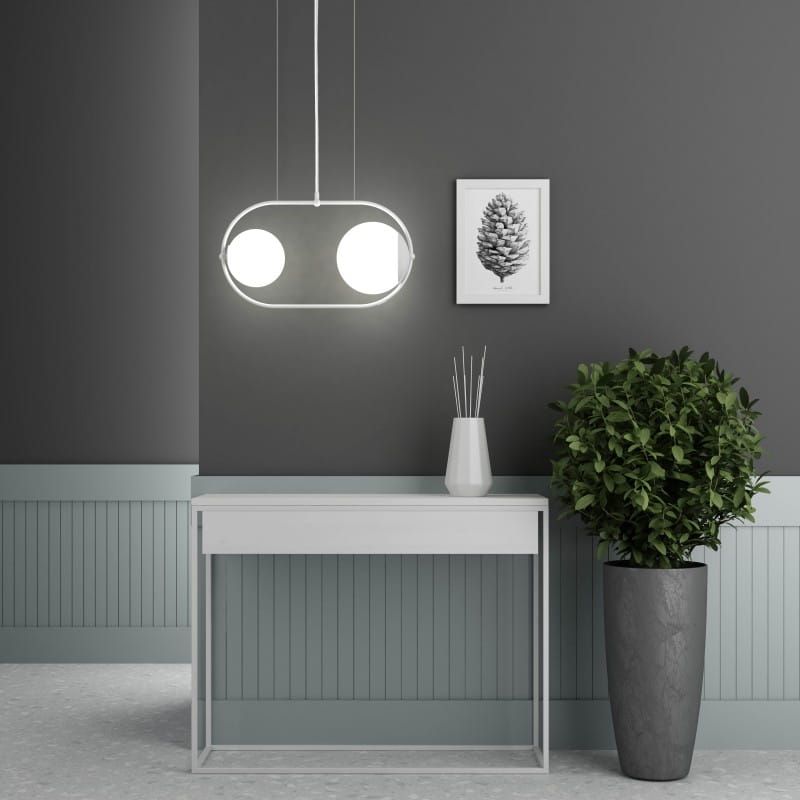 Lampa wisząca Koban A / biała / Ummo