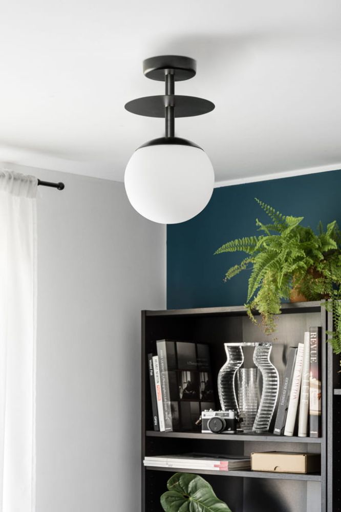 Lampa Przysufitowa Plaat B / czarna / Ummo