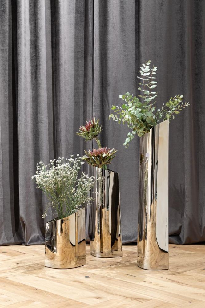 Wazon Parova Vase L60 / inox / Zieta Studio