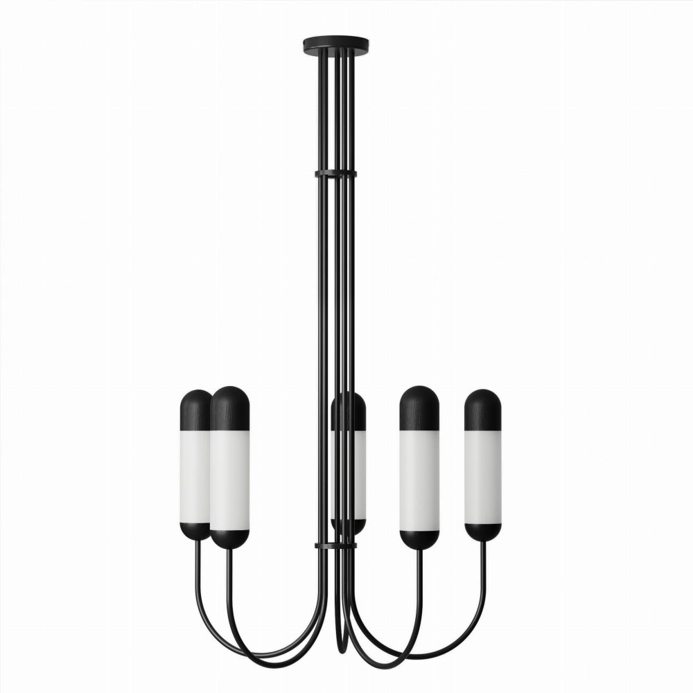 Żyrandol Funsui BM / czarny / Ummo