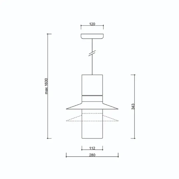 Lampa wisząca Caponio A / biała / Ummo