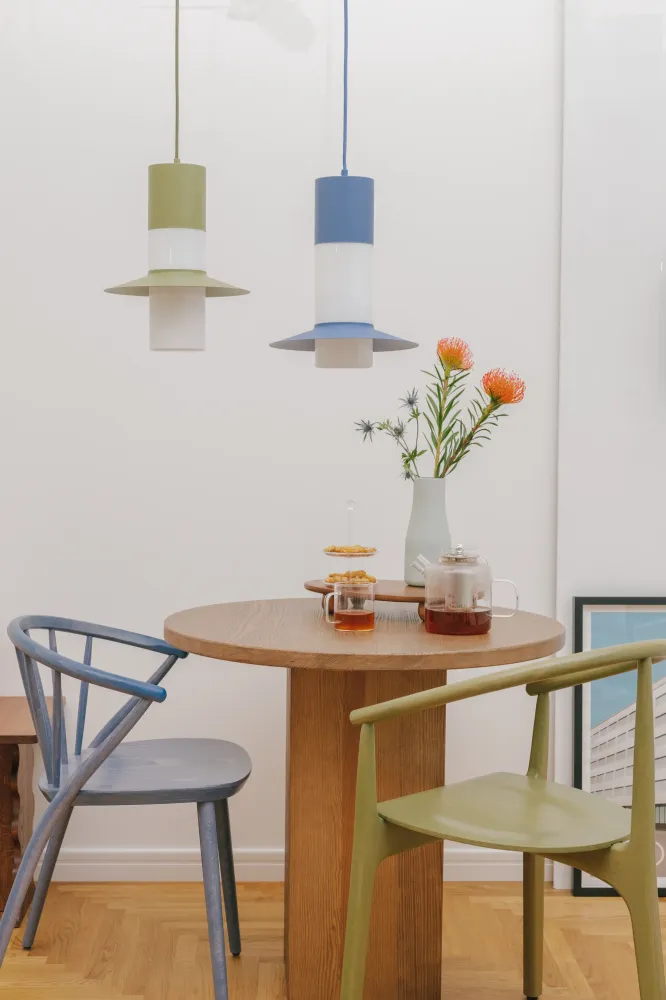 Lampa wisząca Caponio A / reed green / Ummo