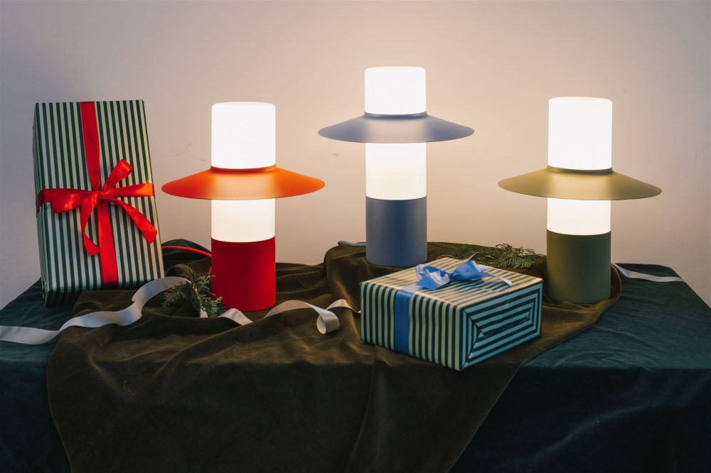 Lampa stołowa Caponio ST / pigeon blue / Ummo