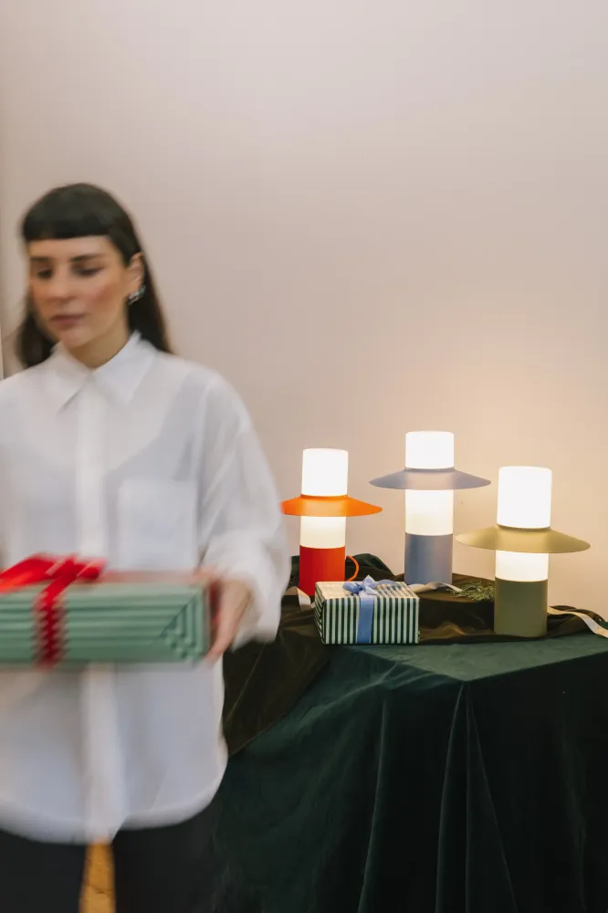 Lampa stołowa Caponio ST / reed green / Ummo