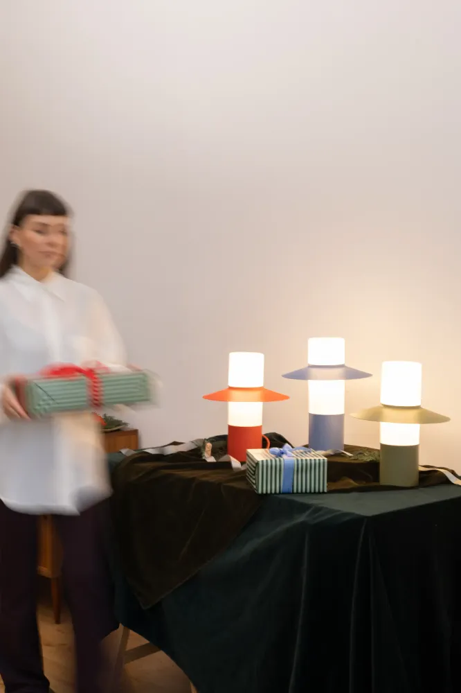 Lampa stołowa Caponio ST / reed green / Ummo