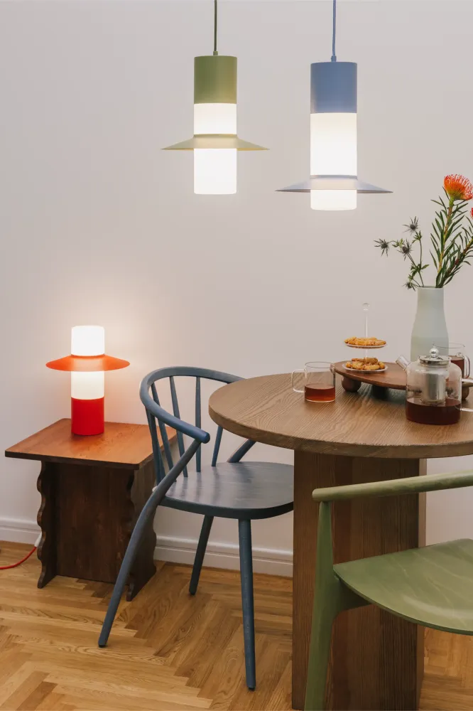 Lampa stołowa Caponio ST / vermilion / Ummo