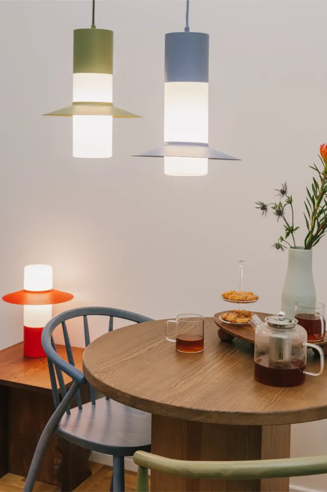 Lampa stołowa Caponio ST / vermilion / Ummo