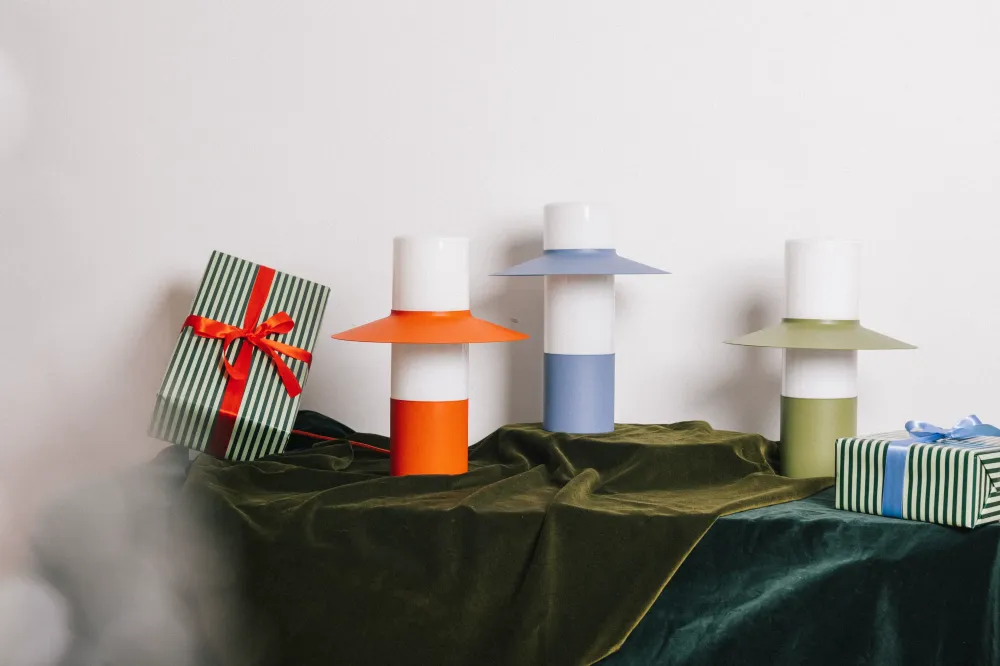 Lampa stołowa Caponio ST / vermilion / Ummo