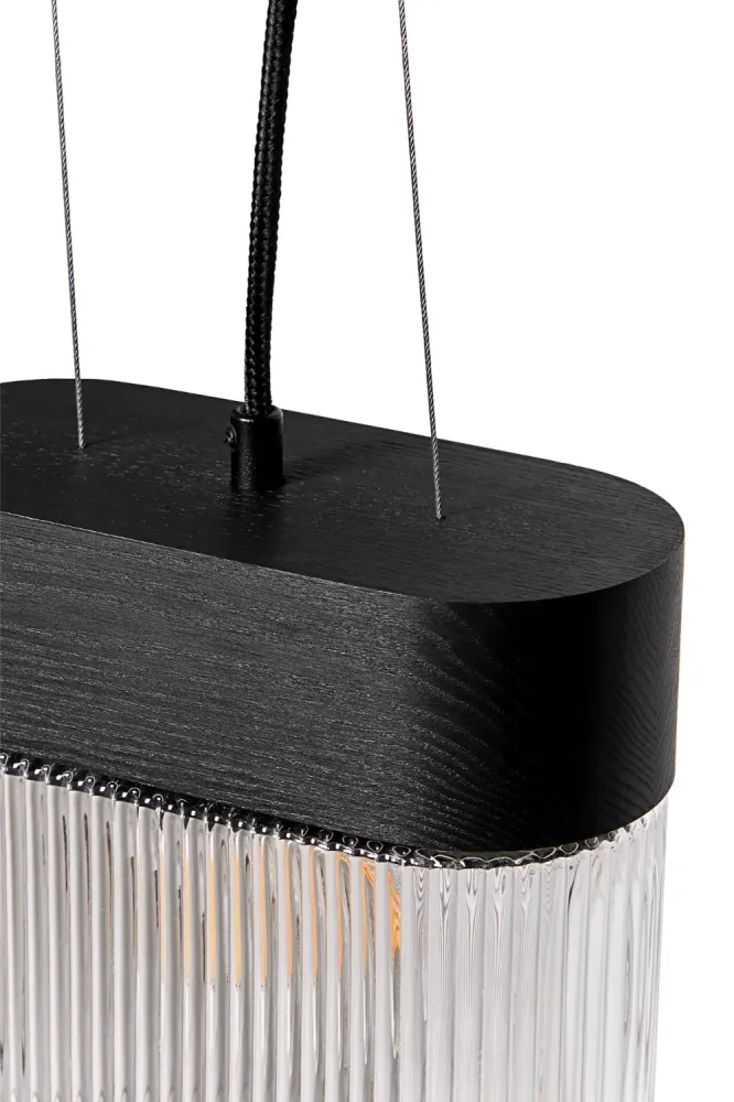 Lampa wisząca Flumina A / czarna / Ummo